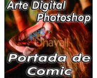 ARTE DIGITAL CON PHOTOSHOP PORTADA DE COMIC REVISTA TUTORIAL