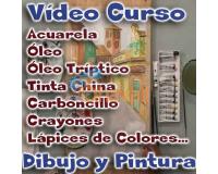 VIDEO CURSO DIBUJO PINTURA OLEO ACUARELA TECNICAS VARIAS