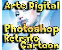 ARTE DIGITAL CON ADOBE PHOTOSHOP RETRATO CARTOON VIDEO CURSO ESP