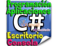 CURSO C SHARP PROGRAMACION DE APLICACIONES EN VENTANAS CONSOLA