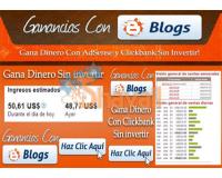 Ganar dinero con tus blogs en internet, con Adsense y Clickbank