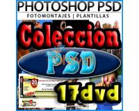 PLANTILLAS PSD PHOTOSHOP 17 DVD DISFRACES MOSAICOS GRADUACION