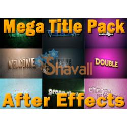 Mega Title Pack After Effects 100 en 1